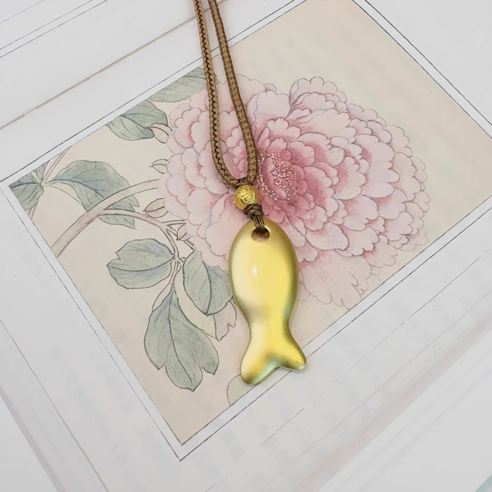 AuraKin Goldfish Sterling Silver Necklace