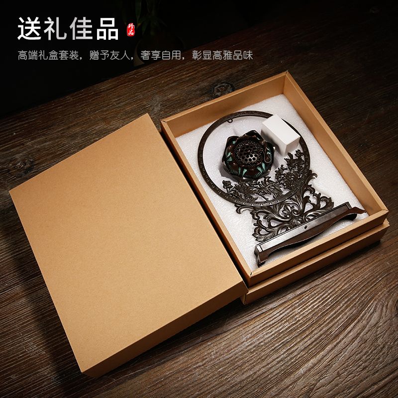 Lucky Gallery Hanging type backflow incense burner Household hollow incense creative ornament plate incense burner Agarwood tea ceremony aromatherapy burner