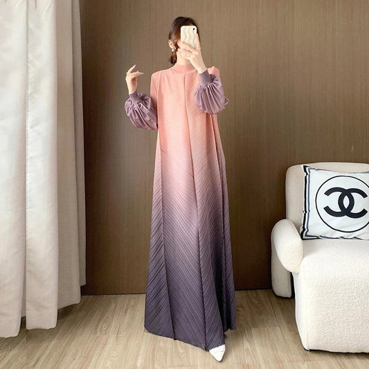 Foreign trade Middle East women's clothing Dubai robe dress Amazon explosion large size bud skirt high sense gradual change skirt - AuraKin