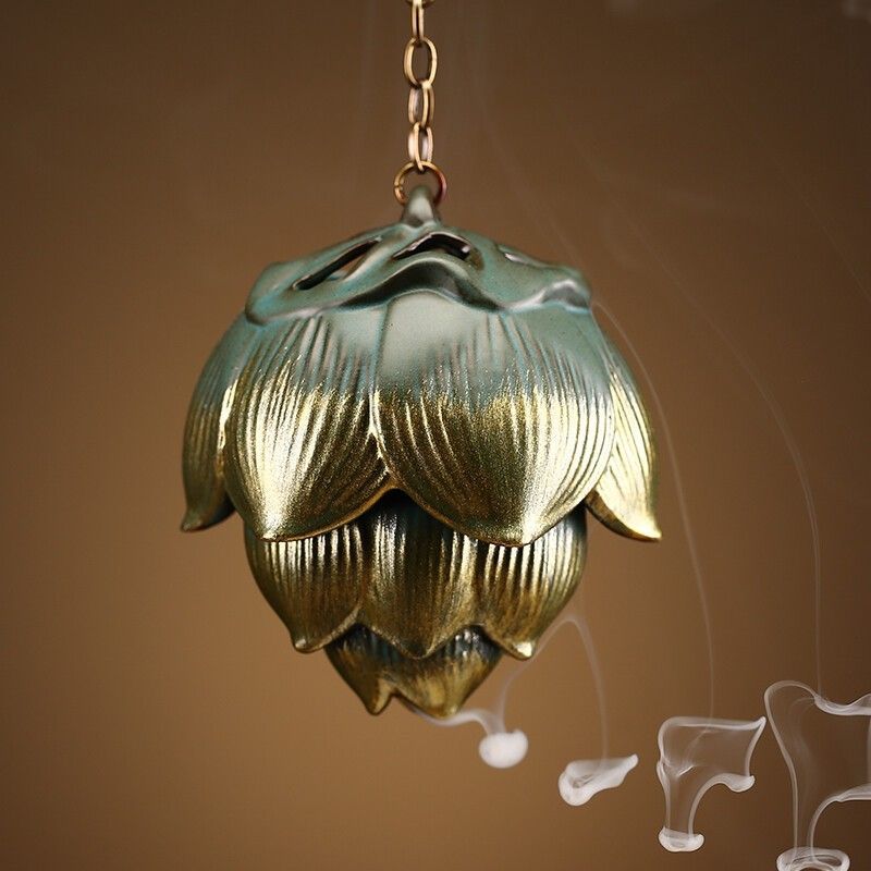 Backflow incense burner New Chinese-style home living room porch office Zen soft decoration creative decoration Backflow incense Lucky Gallery