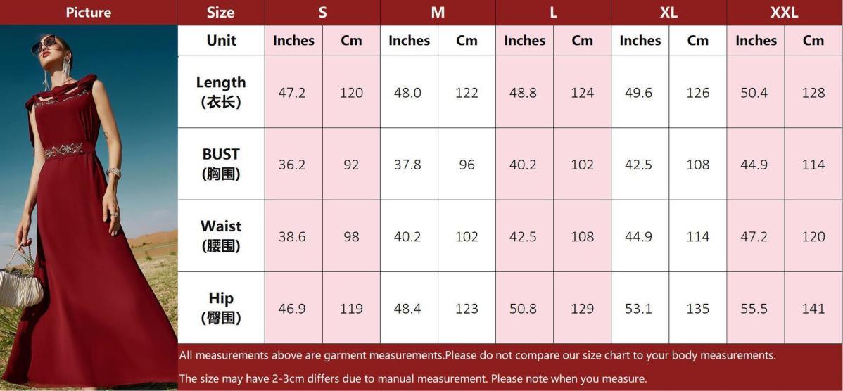 New celebrity banquet dress one-word collar dress summer women's Dubai dress burgundy hand-sewn diamond robe - AuraKin