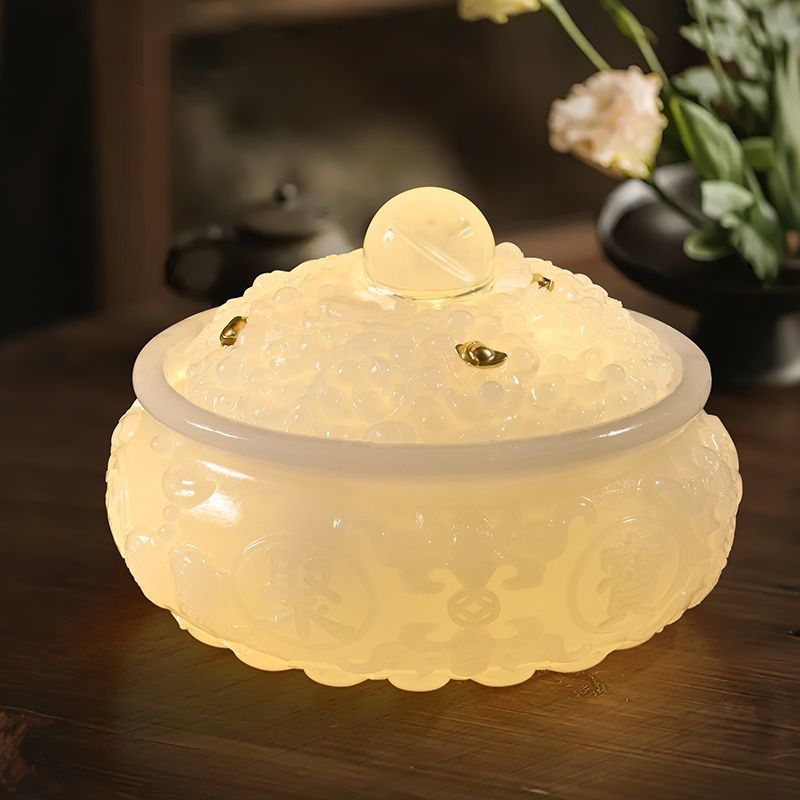 Cornucopia flowing water ornament circulating water lucky feng shui wheel living room office feng shui ball desktop decoration housewarming gift Lucky Gallery