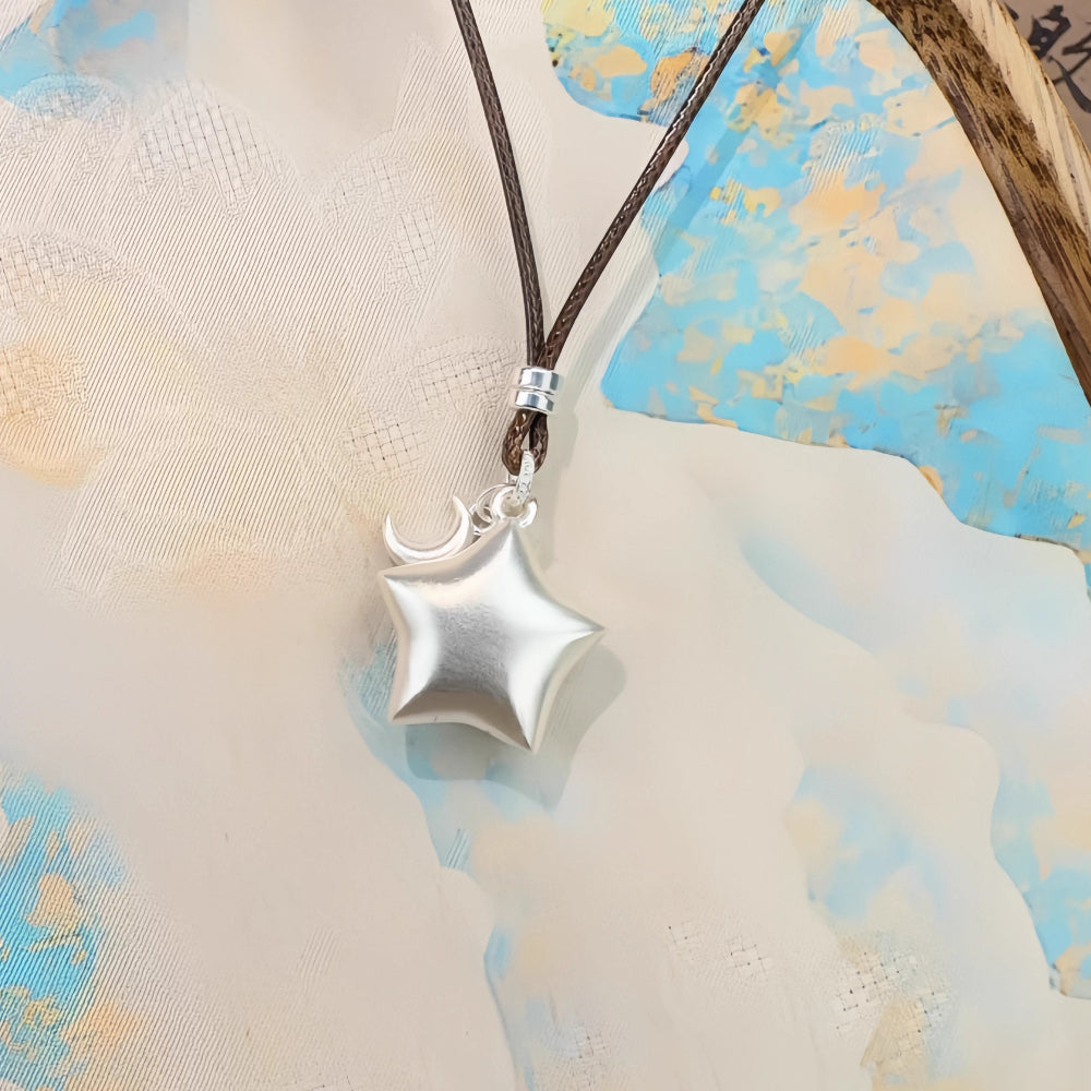 AuraKin Accompanied By The Stars And Moon Necklace