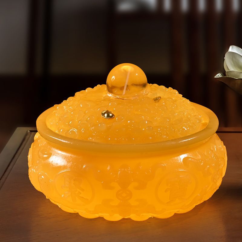 Cornucopia flowing water ornament circulating water lucky feng shui wheel living room office feng shui ball desktop decoration housewarming gift Lucky Gallery