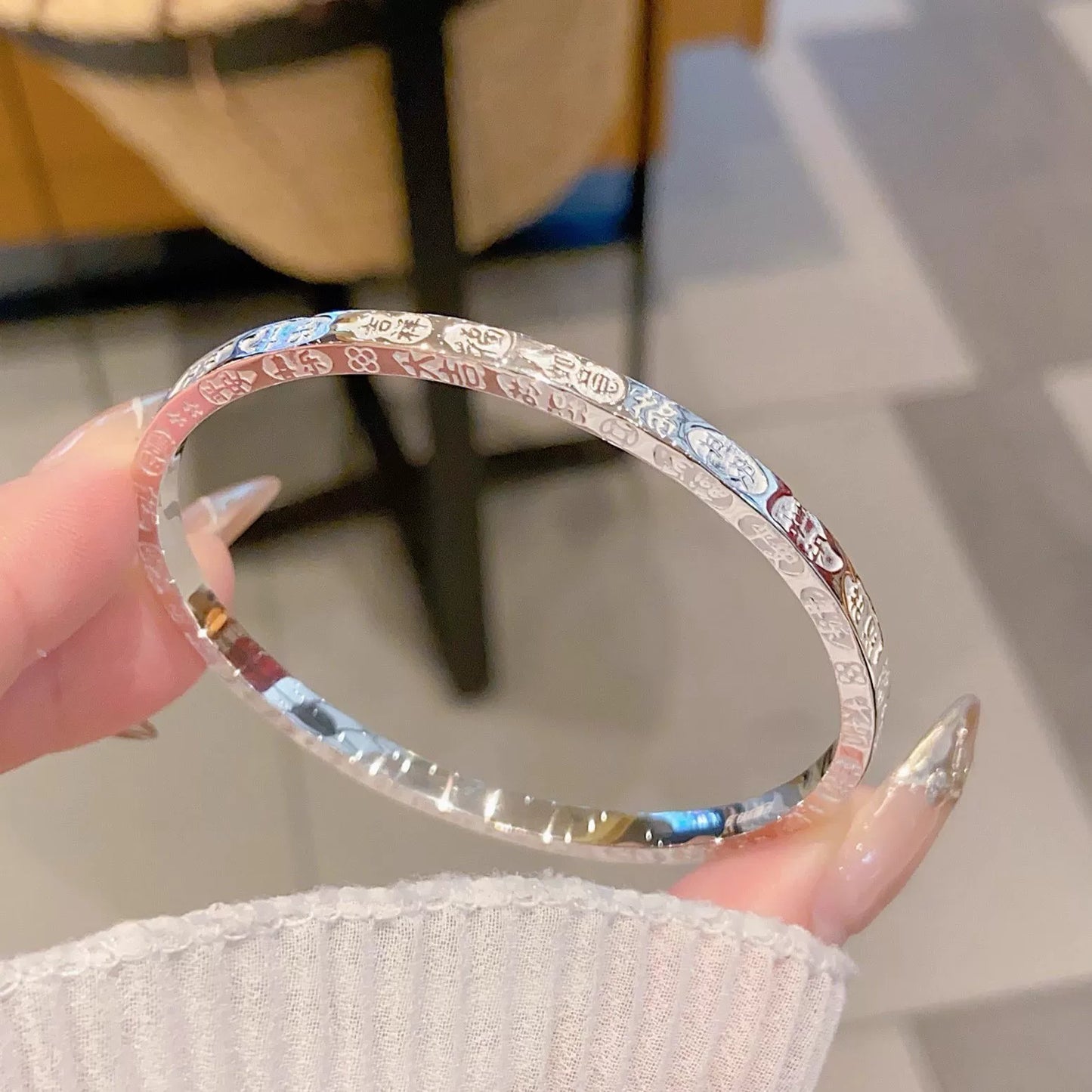 AuraKin Sifang Jiyan Silver Bracelet