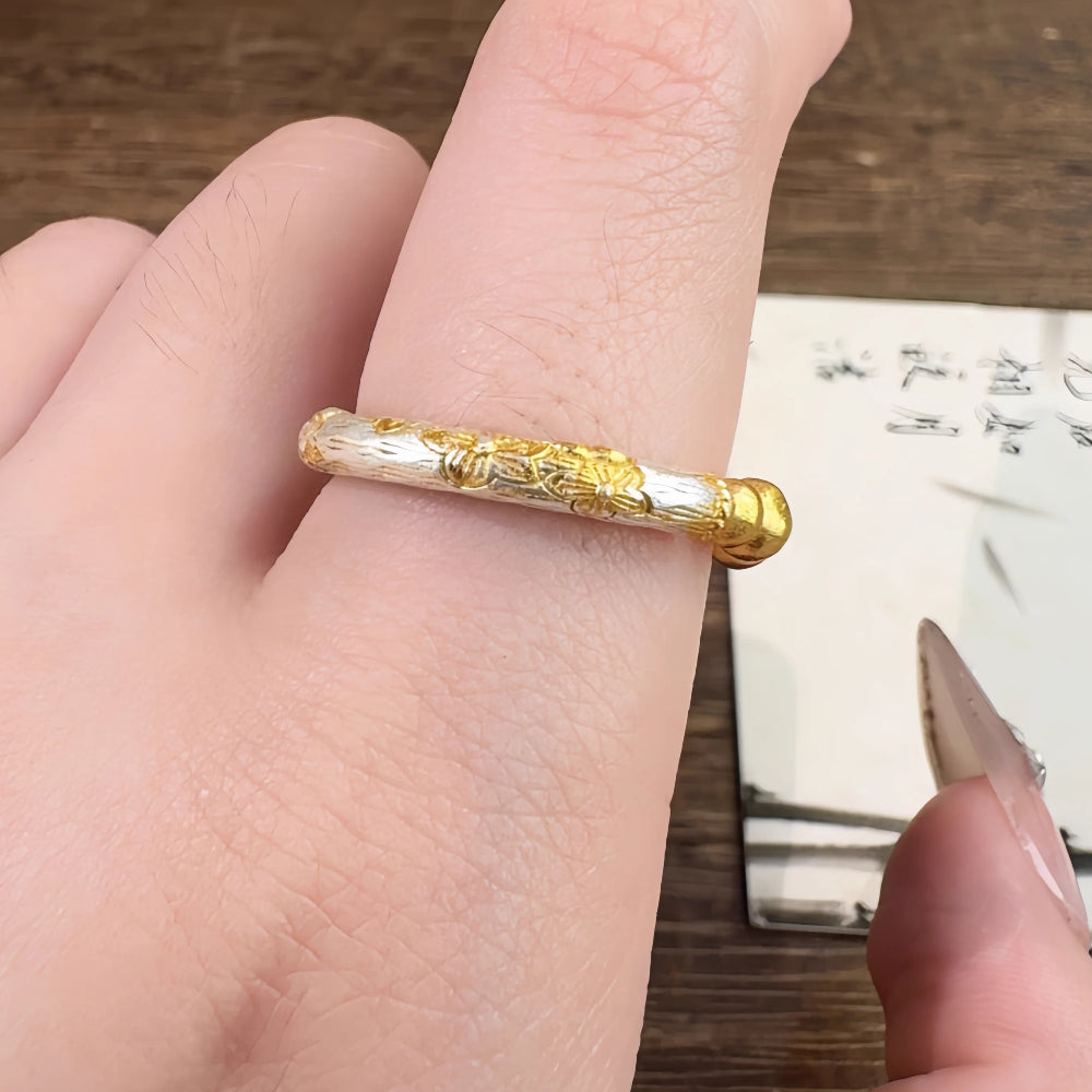 AuraKin Silver Gourd Ring