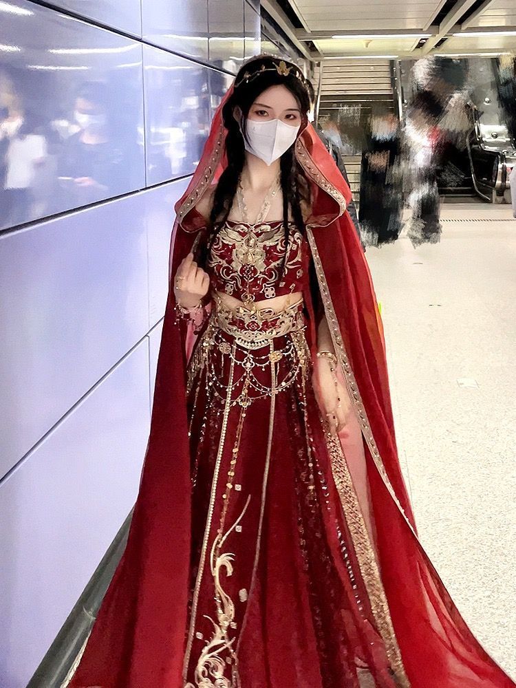 Desert princess exotic skirt stage costume embroidery dunhuang flying western stylemiddle middle  photography national style court style - AuraKin