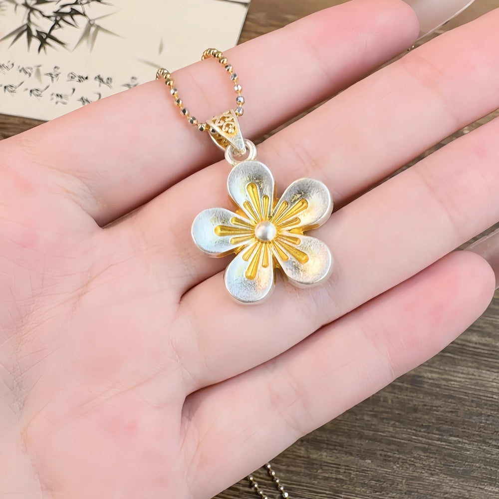 AuraKin Silver Necklace Pure Painted
