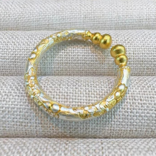 AuraKin Silver Gourd Ring