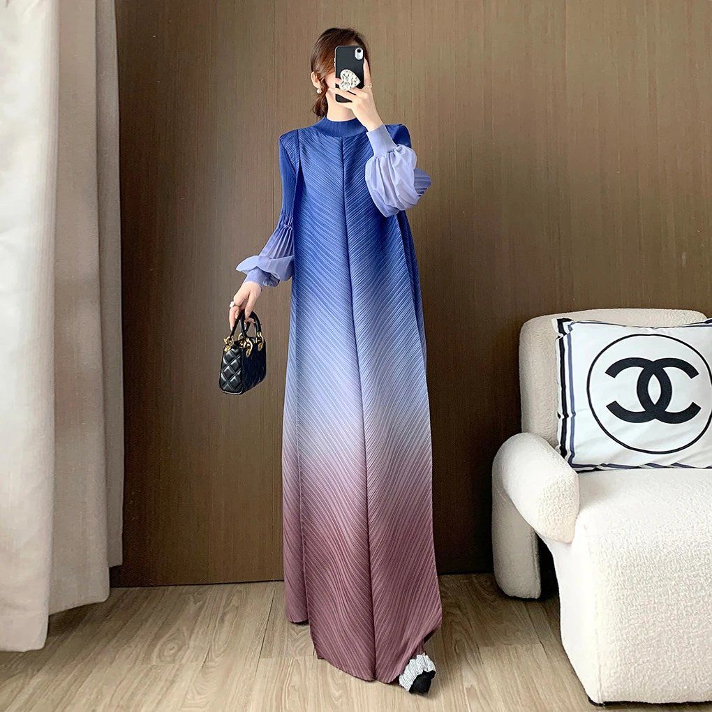 Foreign trade Middle East women's clothing Dubai robe dress Amazon explosion large size bud skirt high sense gradual change skirt - AuraKin