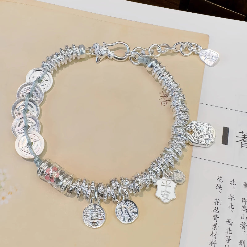 AuraKin Five Emperors Silver Bracelet