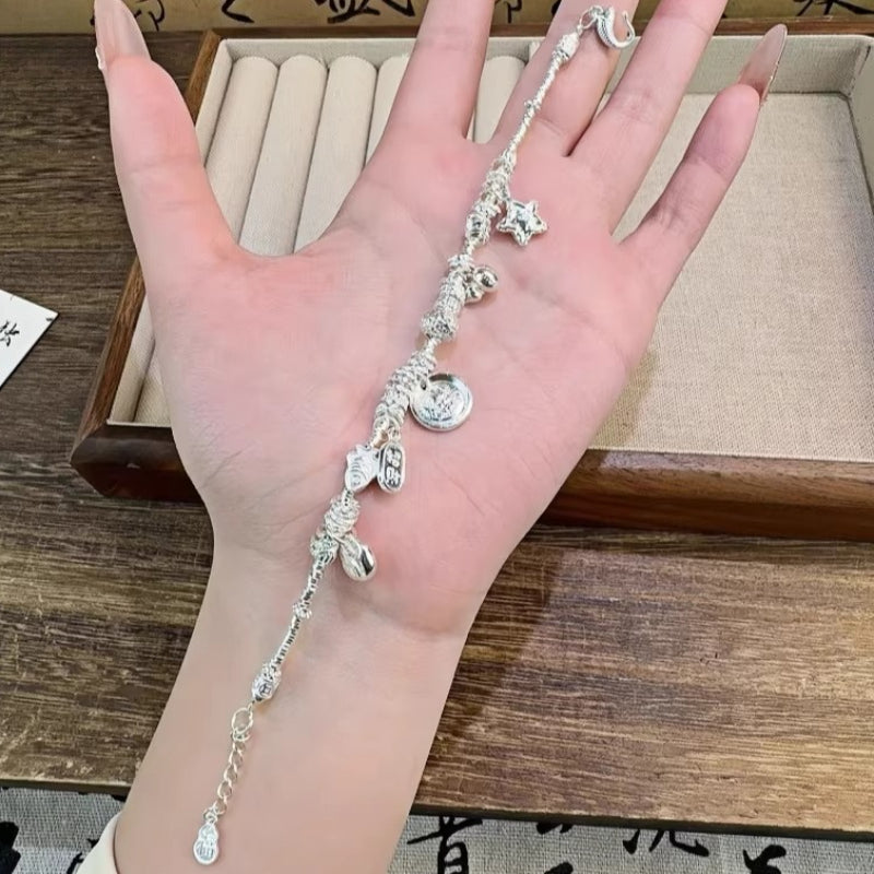 AuraKin Silver Yellow Bracelet