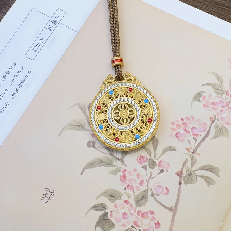AuraKin Yellow Silver Necklace