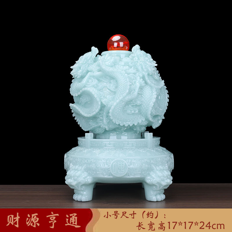 Jiuzhuan Qiankun Ding ornament attracts wealth, time comes and goes, living room entrance boss office decoration company opening gift Lucky Gallery