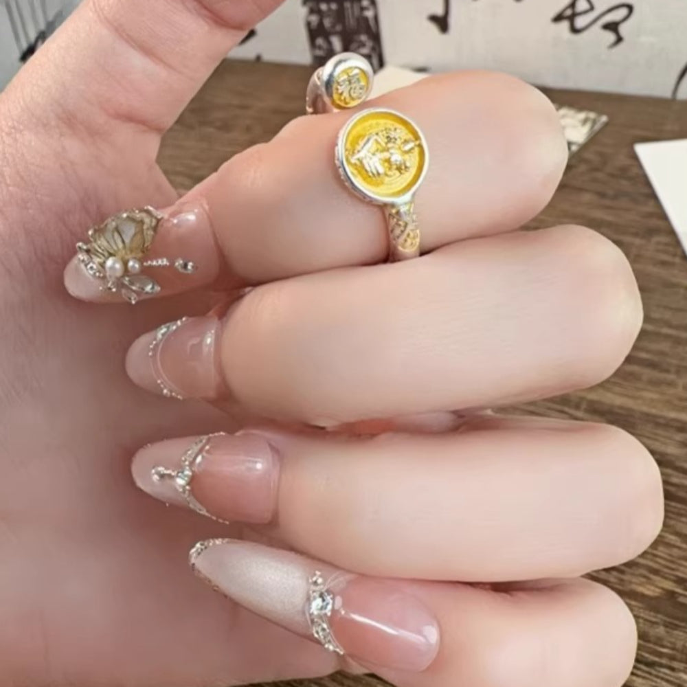 AuraKin Yellow God of Wealth Sterling Silver Ring