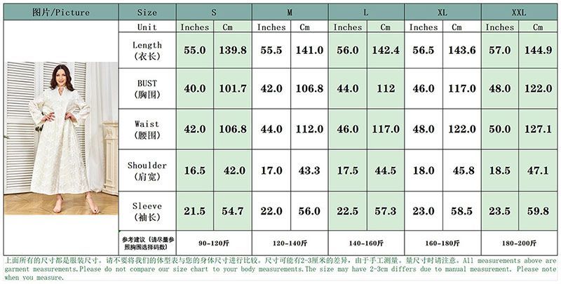 New Arab Dubai Fashion White Robe V-Neck High-end Embroidered Embroidered Long Sleeve Dress Egypt Middle East Robe - AuraKin