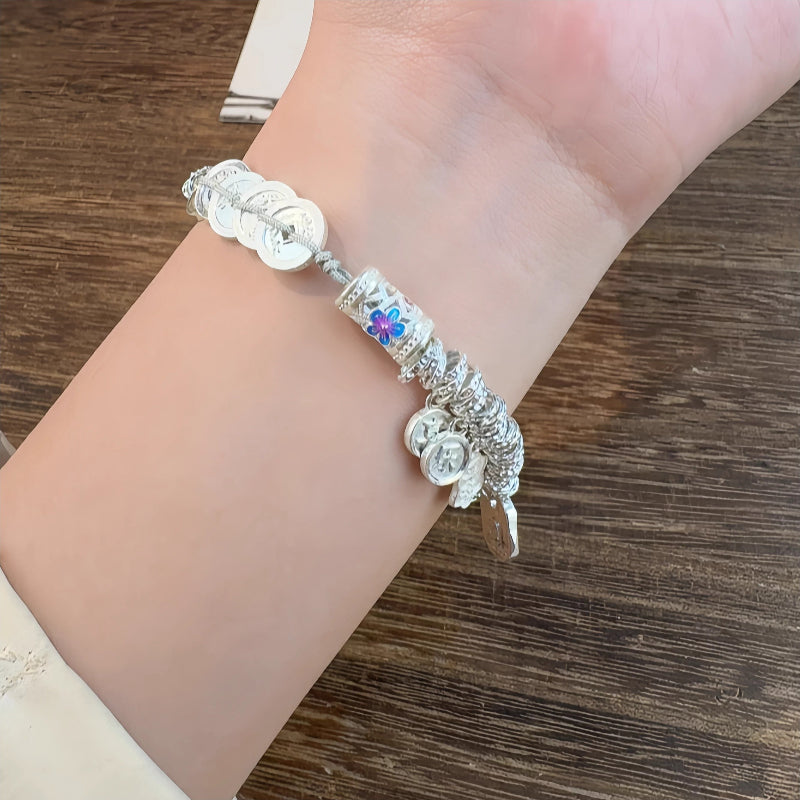 AuraKin Five Emperors Silver Bracelet
