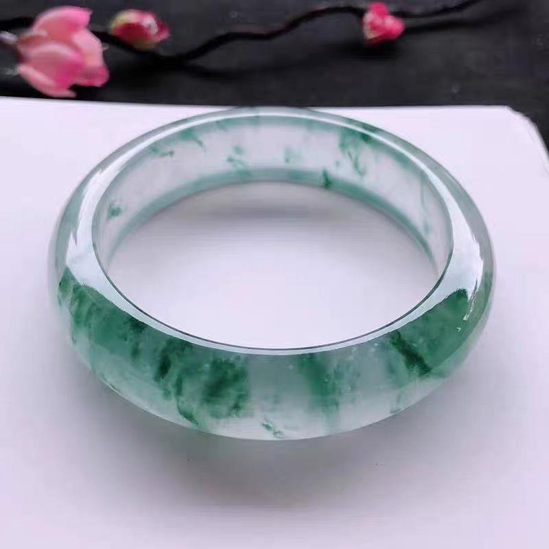 Wind Ice Seed Piahua Myanmar A Goods Jade Genuine Natural Jade Color Bracelet Ancient Bracelet Positive Ring Bracelet Real Jade Bracelet Female - AuraKin