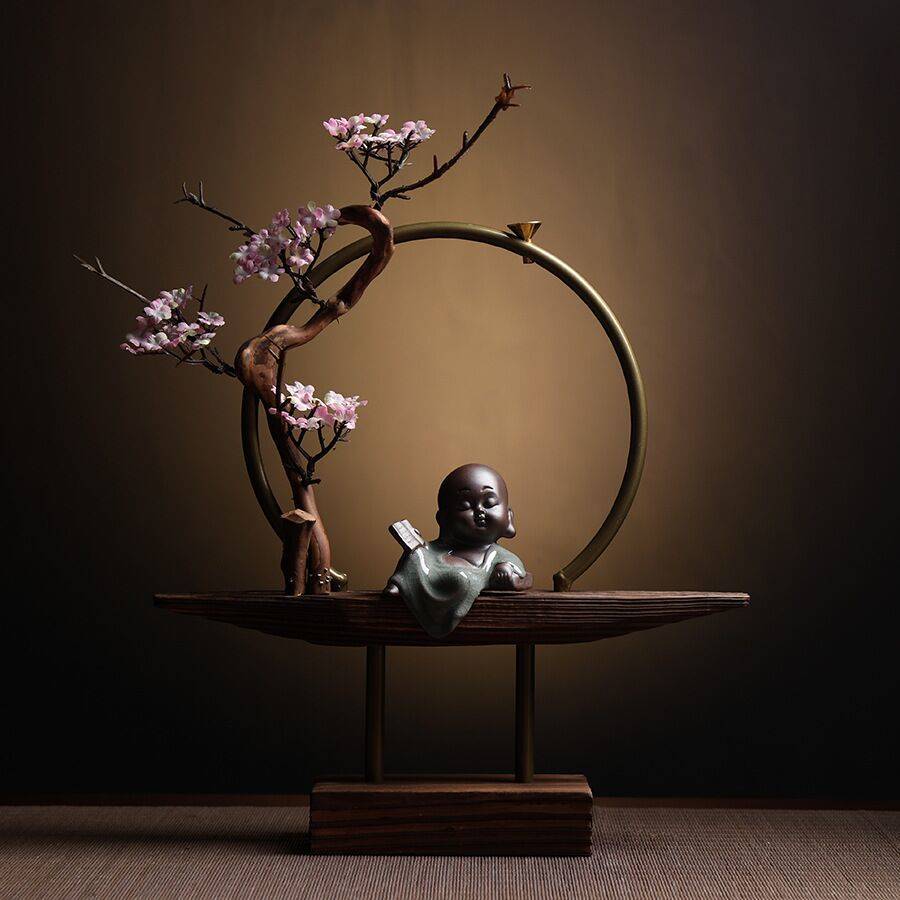 New Chinese style backflow incense burner aromatherapy creative personality Zen charm household living room entrance office home decoration Lucky Gallery