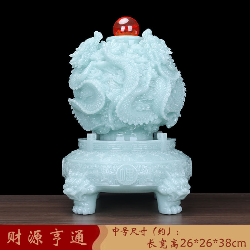 Jiuzhuan Qiankun Ding ornament attracts wealth, time comes and goes, living room entrance boss office decoration company opening gift Lucky Gallery