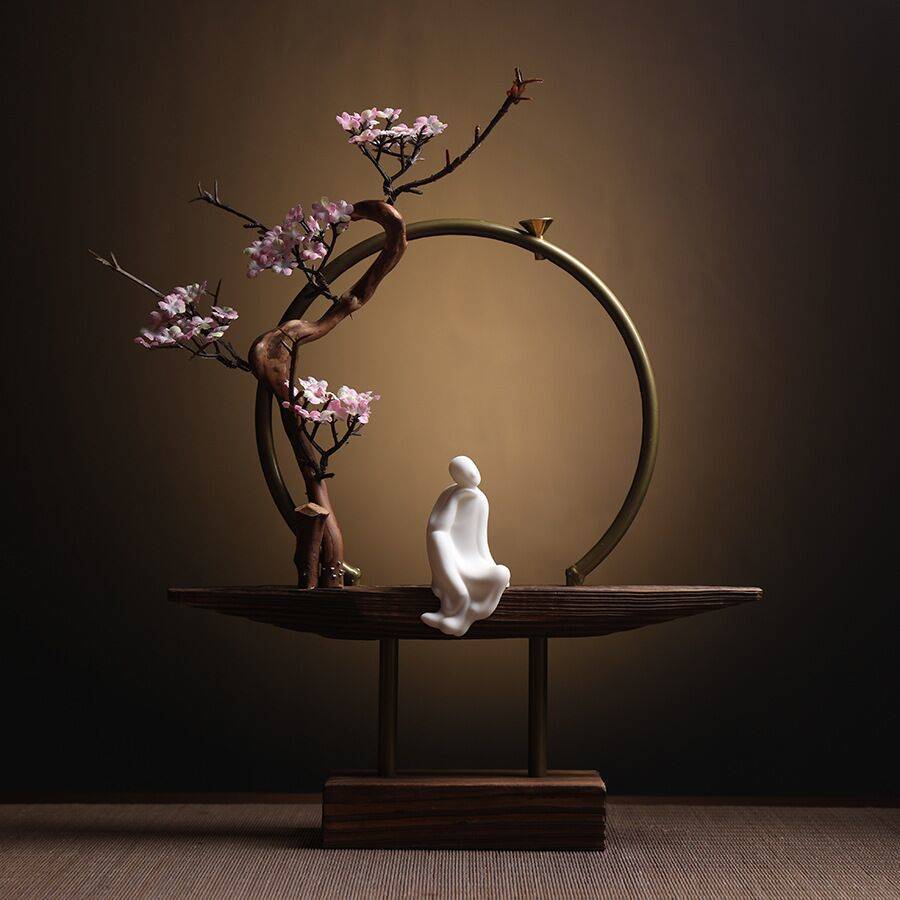 New Chinese style backflow incense burner aromatherapy creative personality Zen charm household living room entrance office home decoration Lucky Gallery