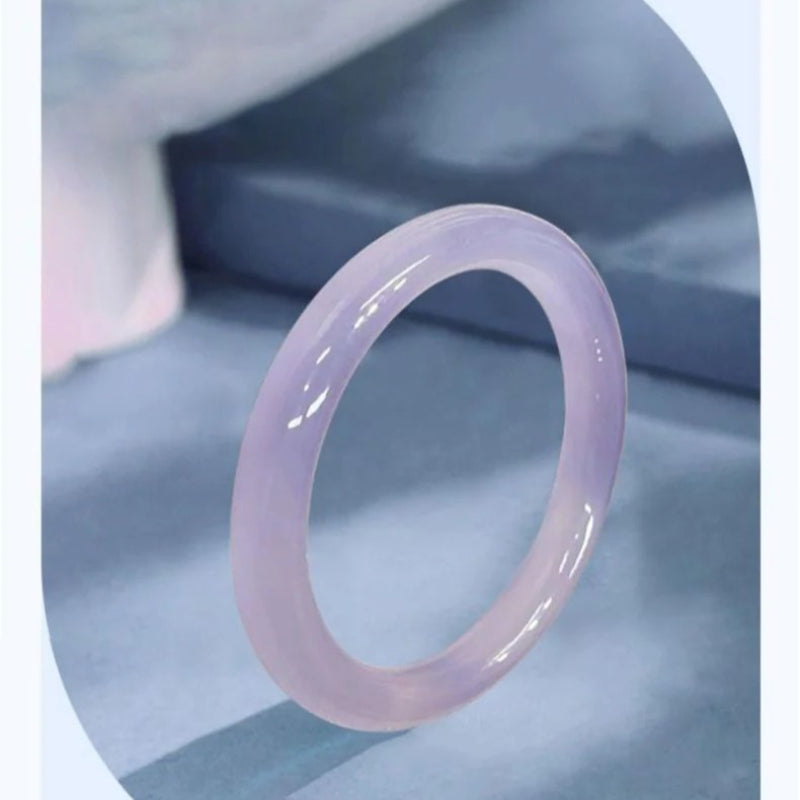 Aurakin High Ice Violet Chalcedony pink purple Bracelet Gift for Anniversary and Christmas - Perfect Birthday Gift Box for Girlfriend and Wife - AuraKin