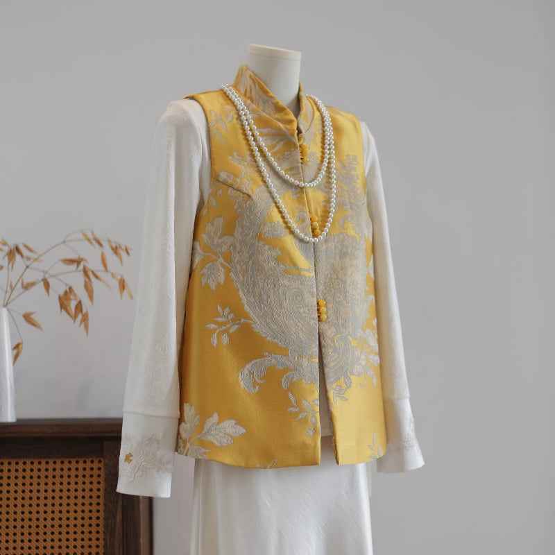 Guofeng series new Chinese vest women's spring 2026 new Guofeng women's vest