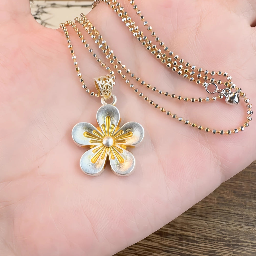 AuraKin Silver Necklace Pure Painted