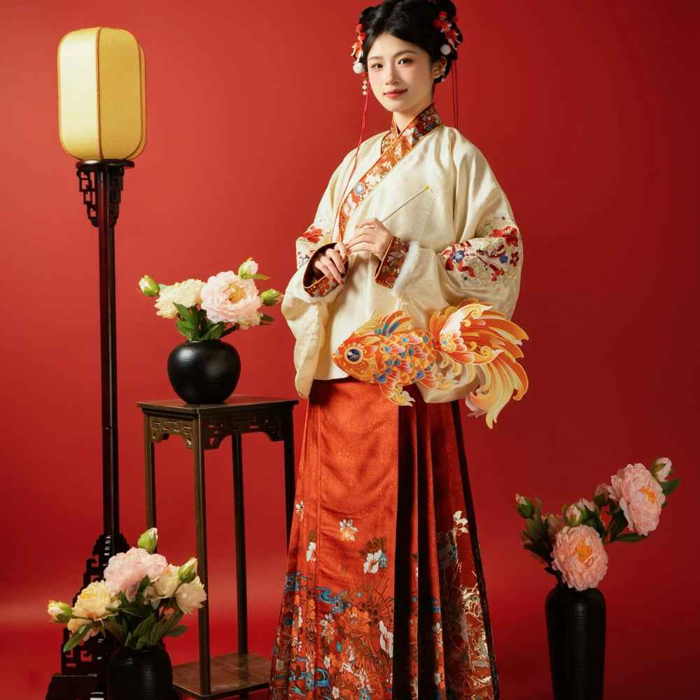 AuraKin Ming-style New Year Hanfu robe for cultural celebration styling