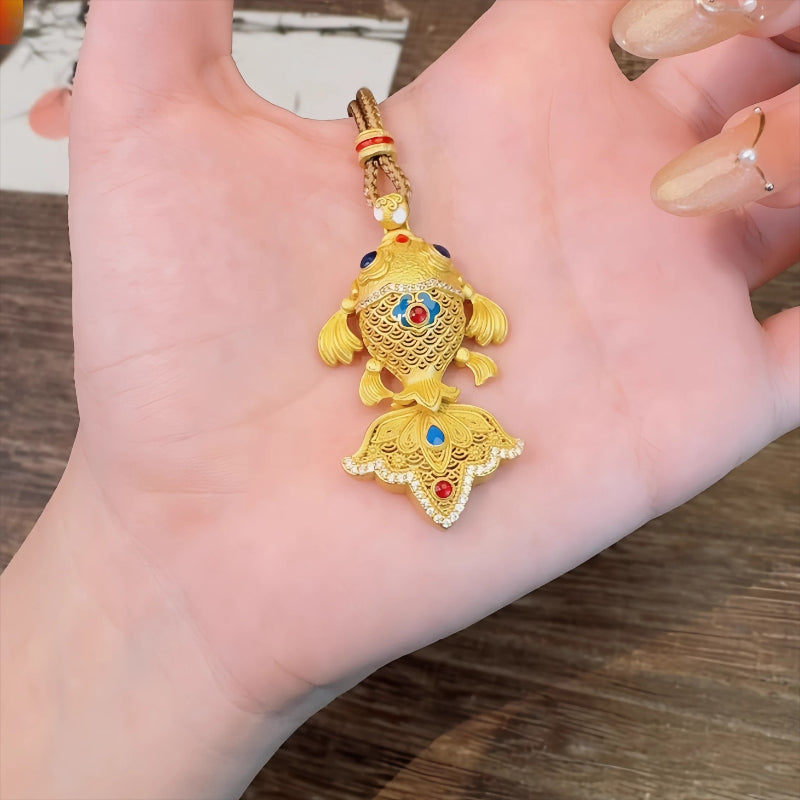 AuraKin Koi Silver Necklace