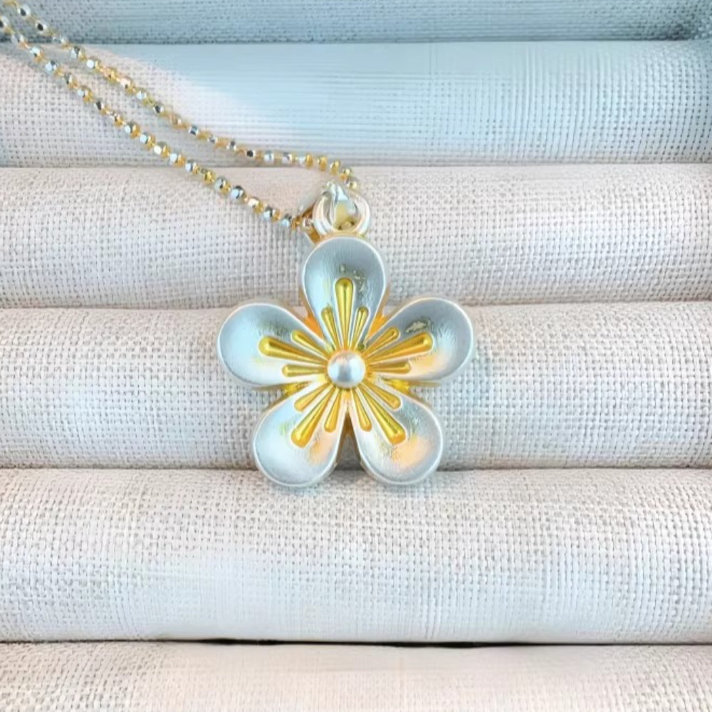 AuraKin Silver Necklace Pure Painted