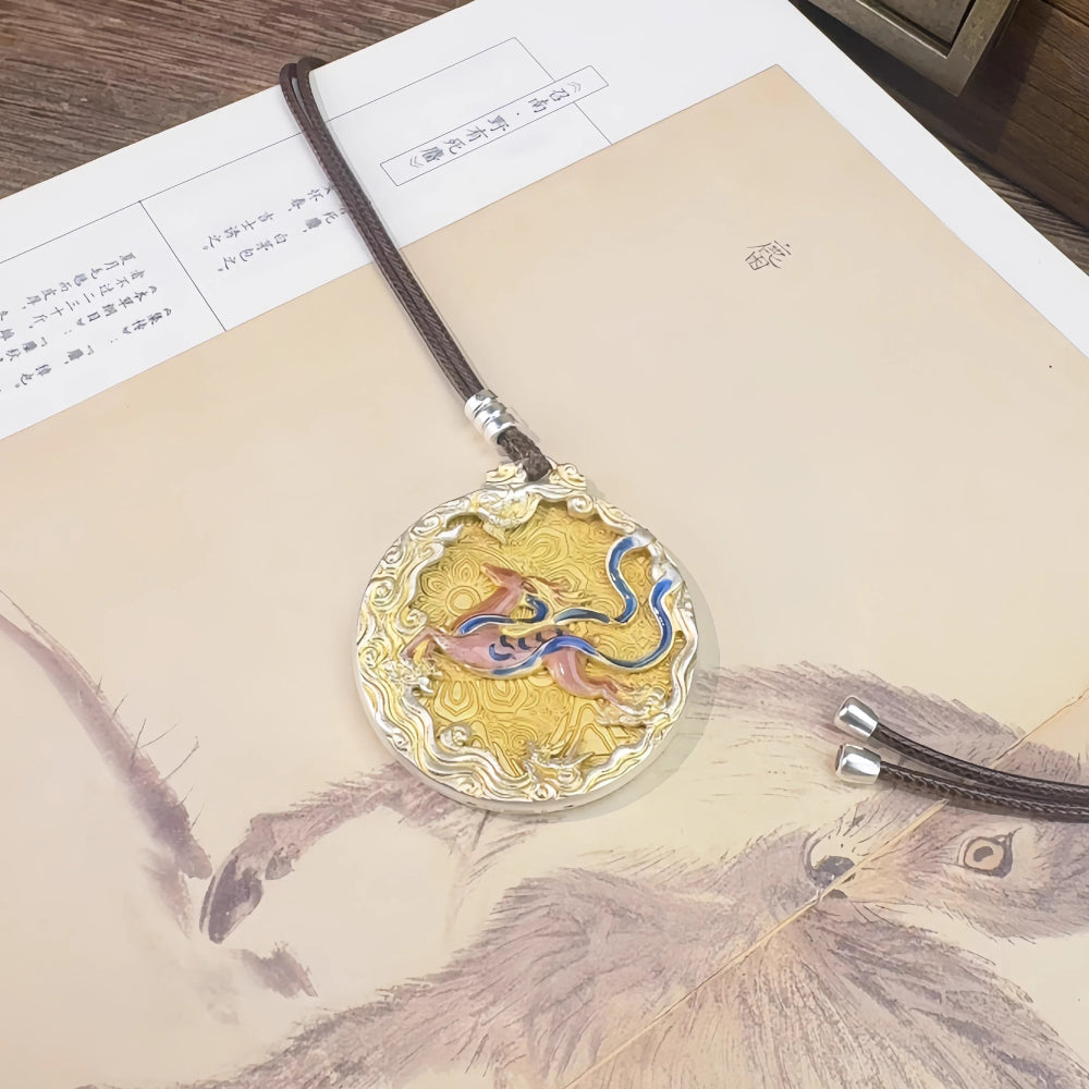 AuraKin Dunhuang Deer Necklace