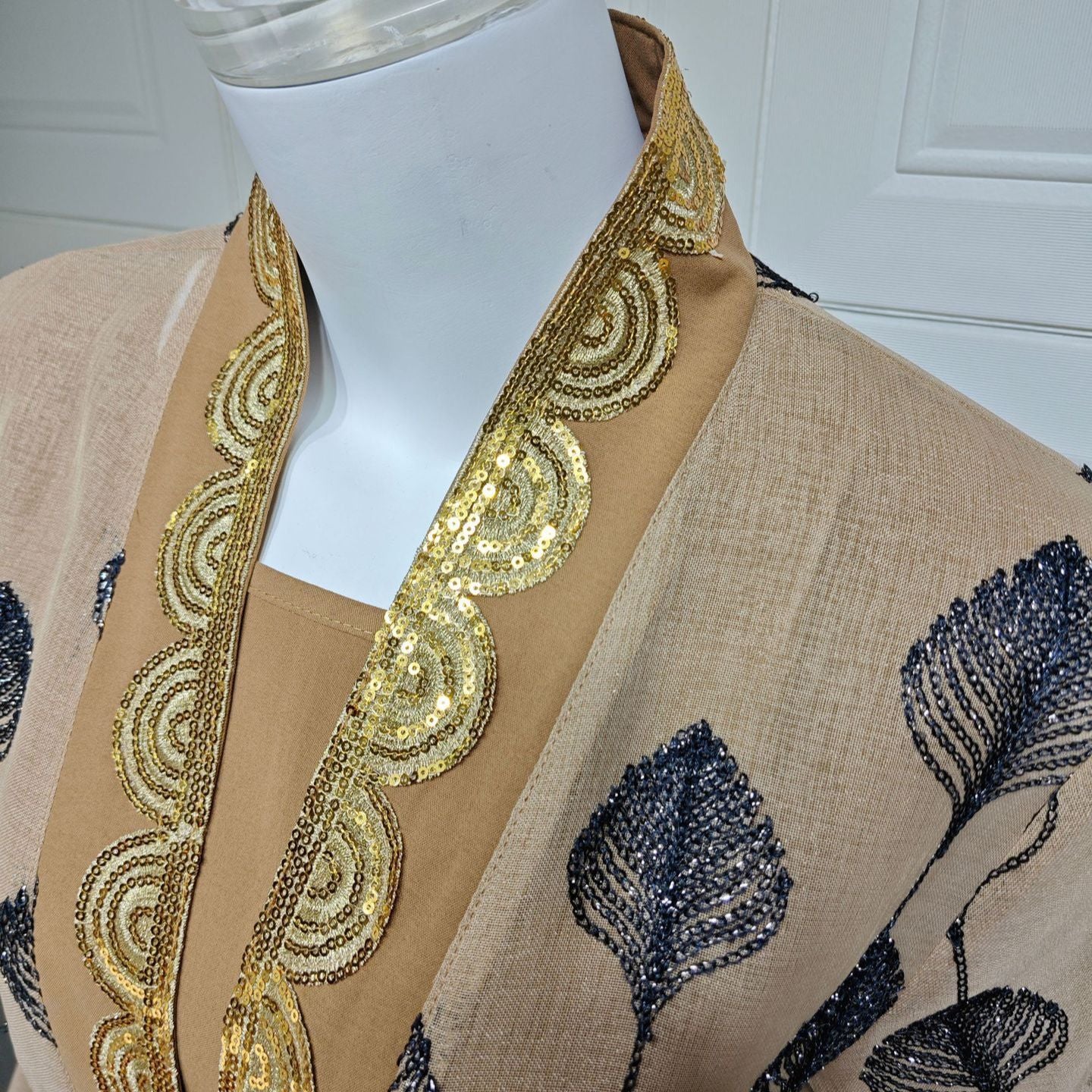 2025 hot-selling fashion dress Middle East Arabia Dubai robe mesh embroidery set light luxury skirt - AuraKin