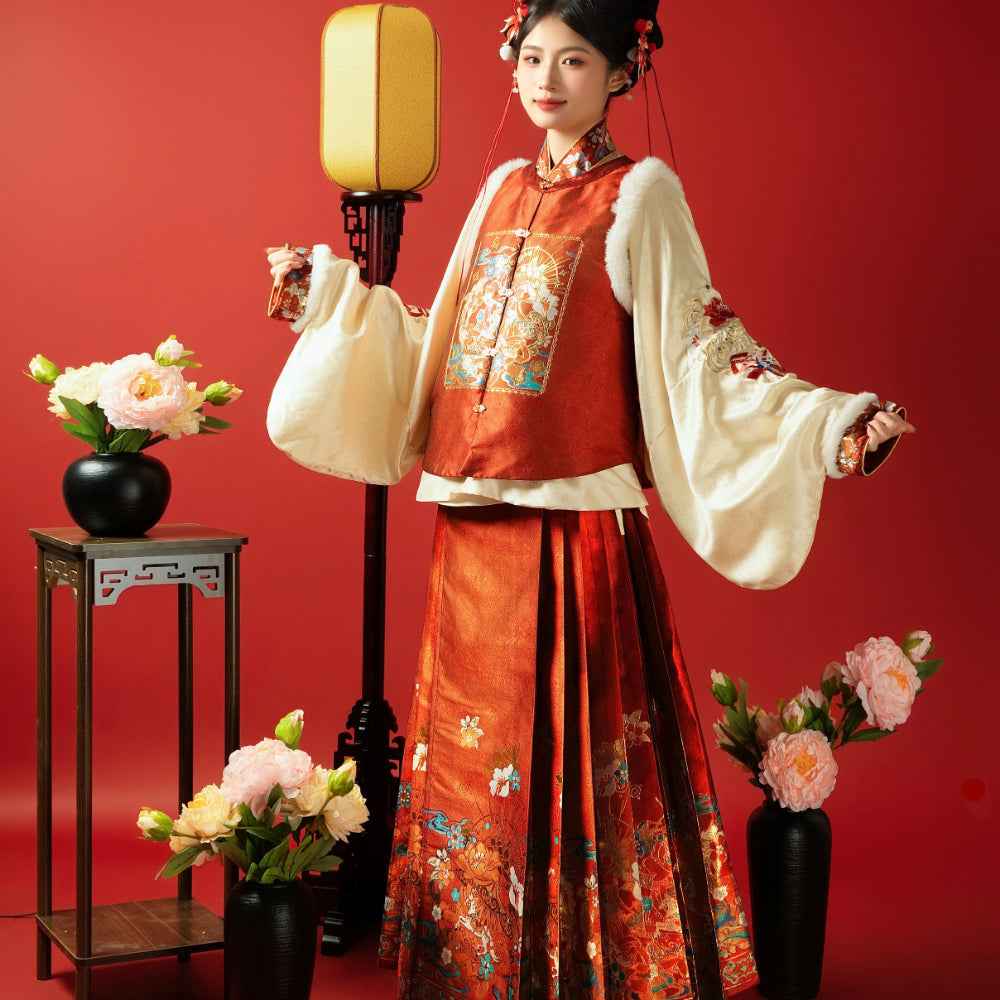 AuraKin Ming-style New Year Hanfu robe for cultural celebration styling