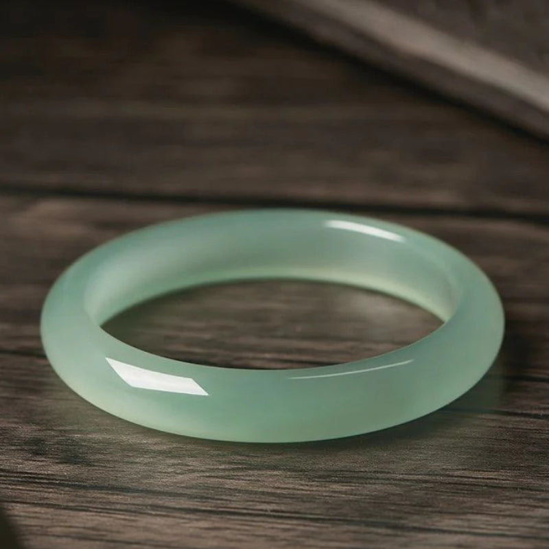 Aurakin Jewelry Begonia Chalcedony green Bracelet for Girls - Perfect Qixi Festival Birthday Gift for Girlfriend - AuraKin