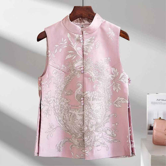 Guofeng series new Chinese vest women's spring 2026 new Guofeng women's vest