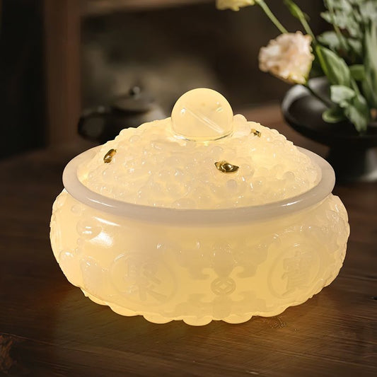 Cornucopia flowing water ornament circulating water lucky feng shui wheel living room office feng shui ball desktop decoration housewarming gift Lucky Gallery