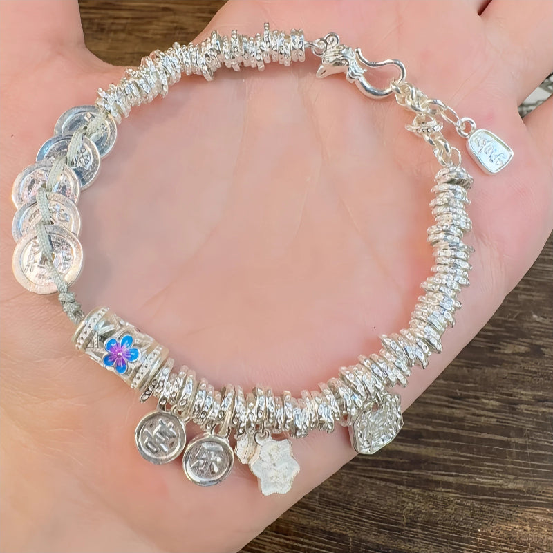 AuraKin Five Emperors Silver Bracelet