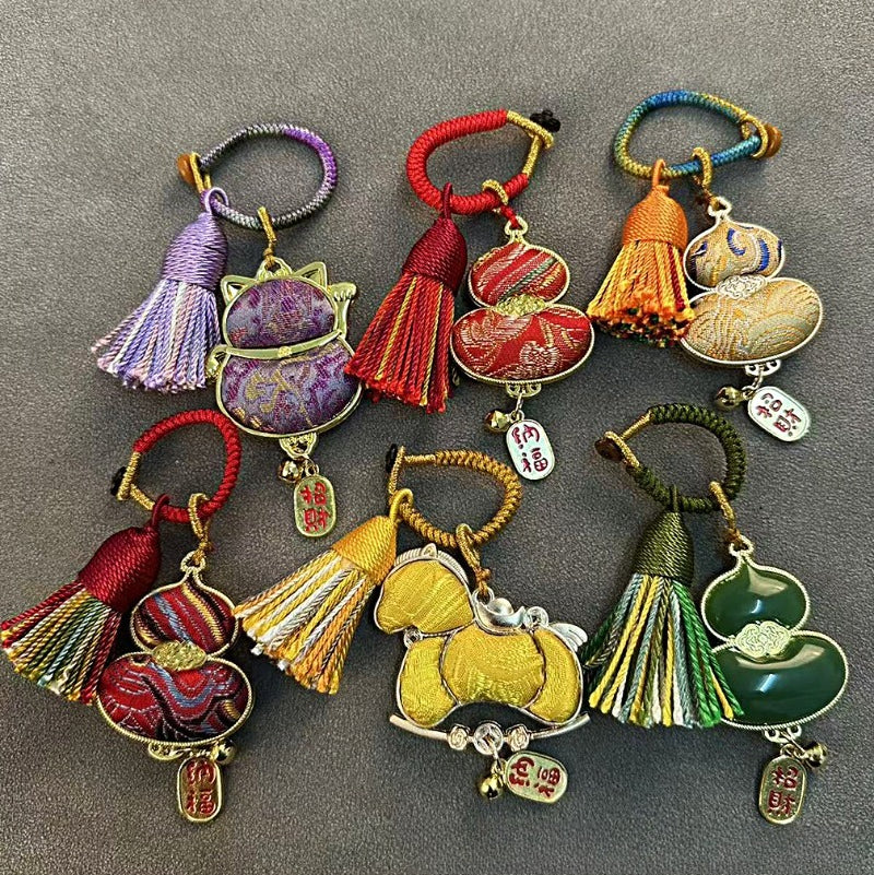 AuraKin double-sided Song Jin gourd keychain and bag charm