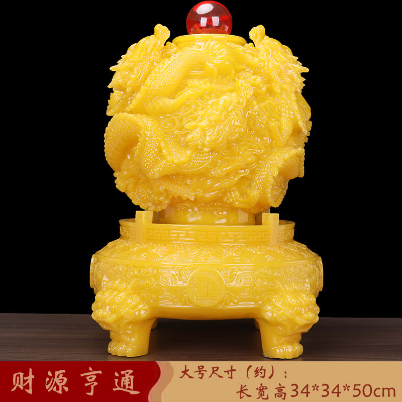 Jiuzhuan Qiankun Ding ornament attracts wealth, time comes and goes, living room entrance boss office decoration company opening gift Lucky Gallery