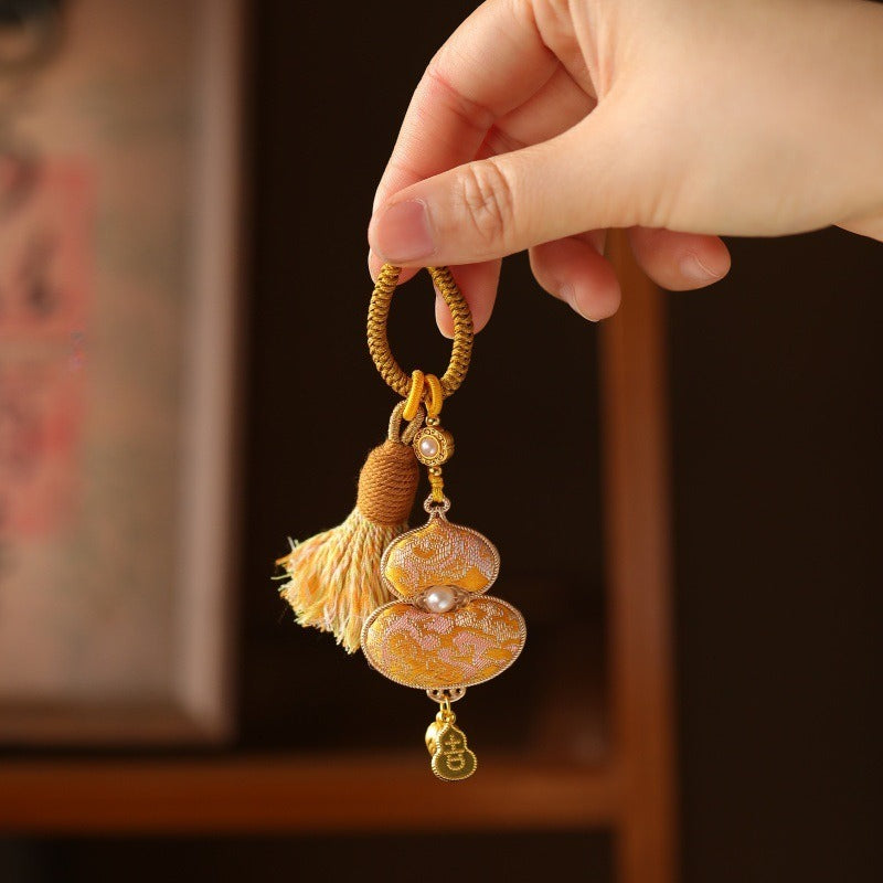 2026 Song Jin gourd bag hanging keychain, Song Jin DIY accessories, gourd pendant, national style Hanfu accessories - AuraKin