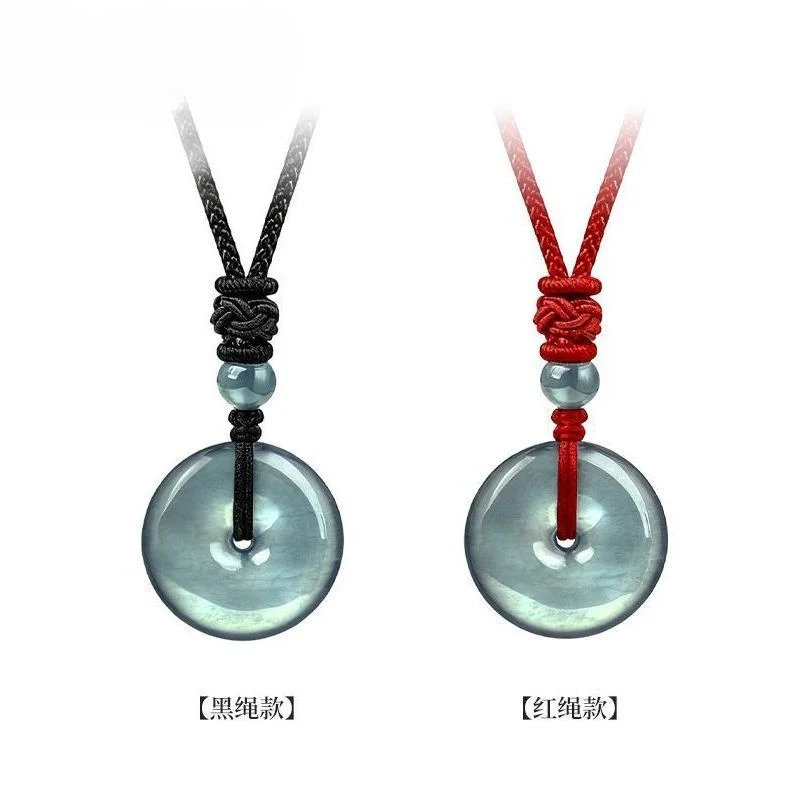 Aurakin Jade Pendant Safety green Buckle - Antique Elegant Versatile Gift for Him or Her - AuraKin