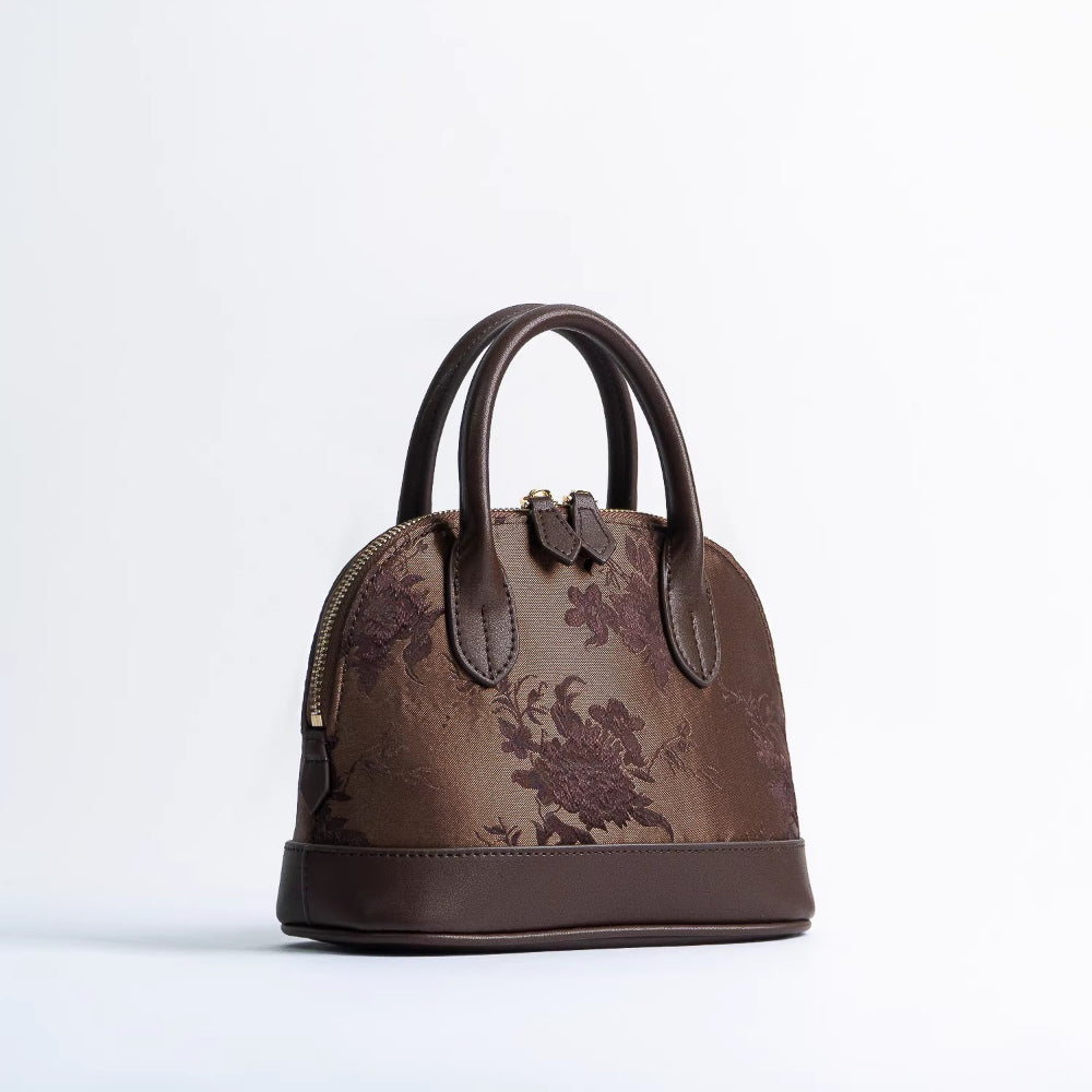 Jinsheng Flower Intangible Cultural Heritage Song Jin Bag Mulberry Silk Shu Jin Bag New Chinese Style Premium Single Shoulder Portable Shell Bag - AuraKin