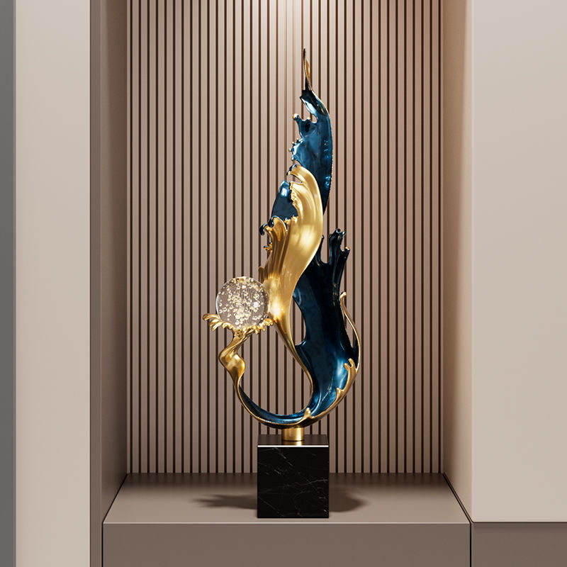 Fengsheng Shuiqi Entry Entrance Decoration Ornament Light Luxury High-end Living Room Lucky TV Cabinet Niche Home Decoration Lucky Gallery