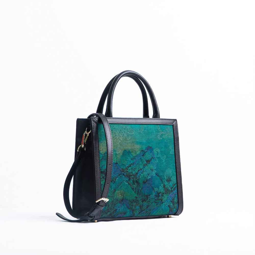 Jinsheng Flower Intangible Cultural Heritage Fragrant Cloud Yarn Bag Mulberry Silk New Chinese Style Premium Single Shoulder Portable Crossbody Music Bag