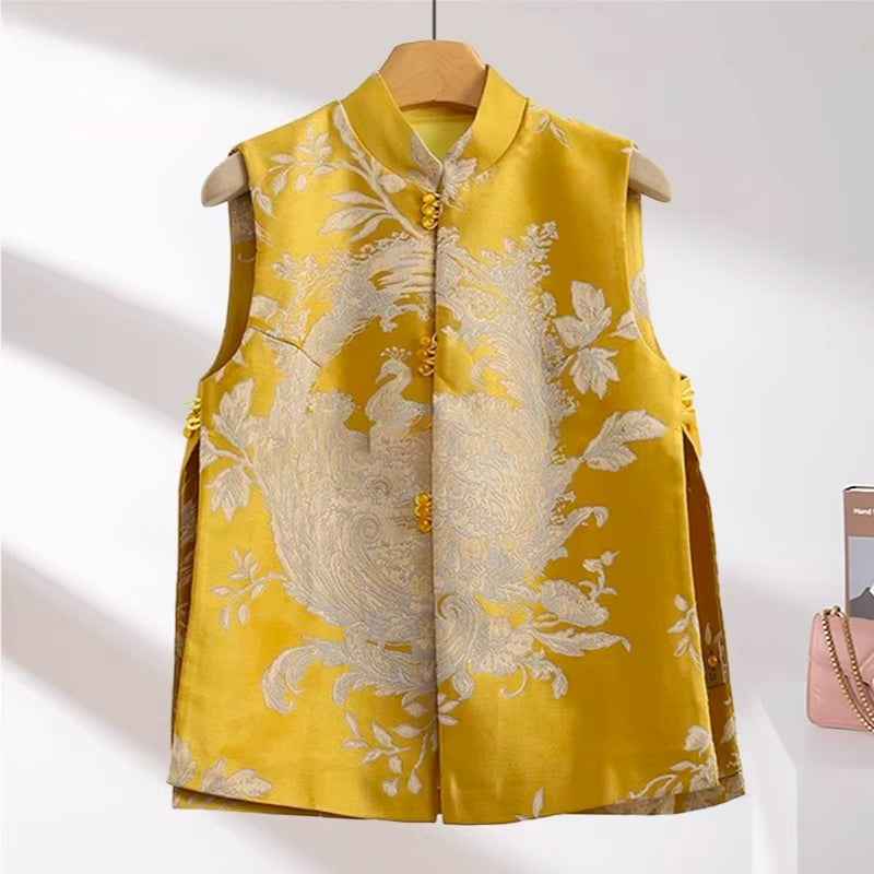 Guofeng series new Chinese vest women's spring 2026 new Guofeng women's vest