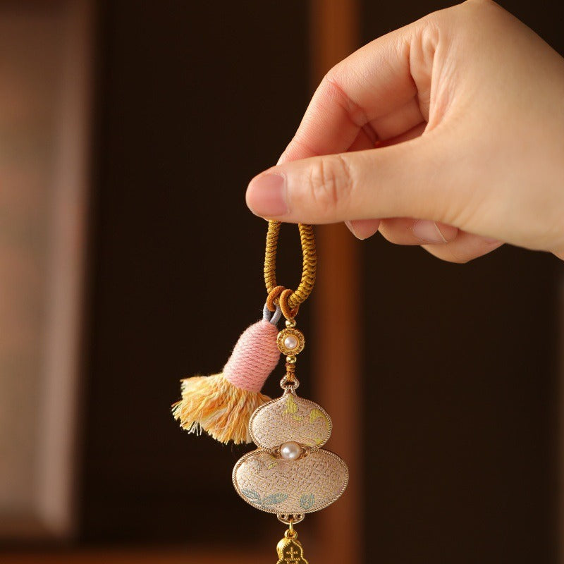 2026 Song Jin gourd bag hanging keychain, Song Jin DIY accessories, gourd pendant, national style Hanfu accessories - AuraKin
