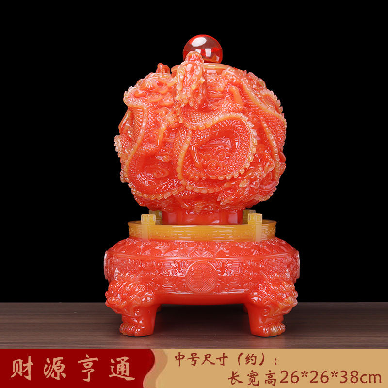 Jiuzhuan Qiankun Ding ornament attracts wealth, time comes and goes, living room entrance boss office decoration company opening gift Lucky Gallery