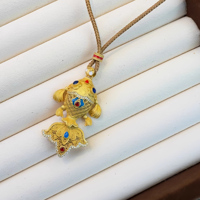 AuraKin Koi Silver Necklace