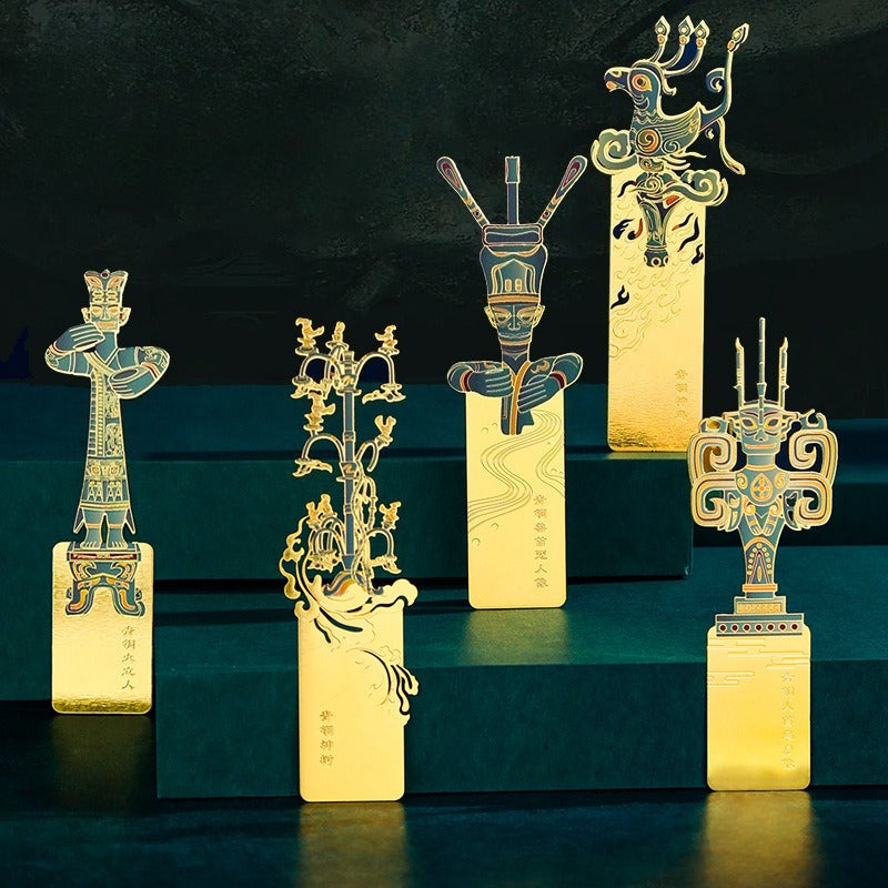 AuraKin Sanxingdui museum inspired Chinese style bookmark gift